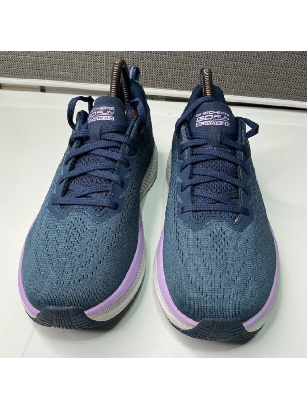 Skechers Go Run Elevate 2.0 Women's Running Shoes Sz 9.5 Navy Purple Lightweight - Picture 2 of 7